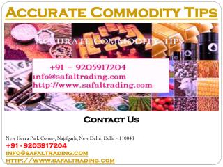 Accurate Commodity Tips