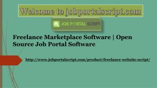 Freelance Marketplace Software | Open Source Job Portal Software