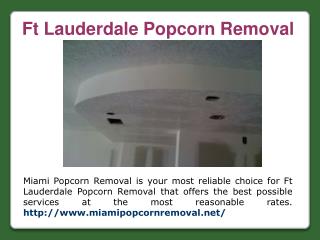 Popcorn Ceiling Removal