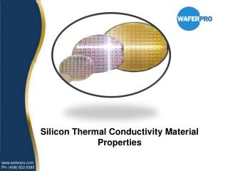 Silicon Thermal Conductivity Material Properties