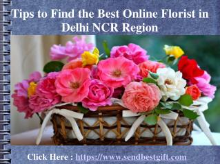 Find the Best Online Florist in Delhi NCR Region