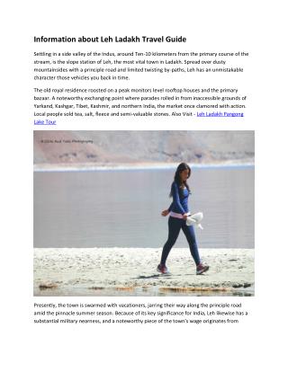 Information about Leh Ladakh Travel Guide