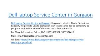 Dell laptop Service Center in Gurgaon
