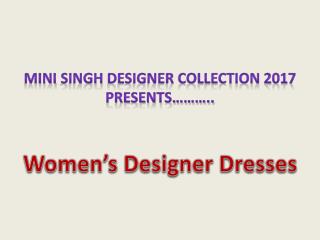 Women's Designer Dresses