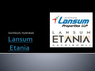 Get Detail About Lansum Etania Price List