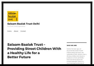 Salaam Baalak Trust – Providing Street Children With a Healthy Life for a Better Future