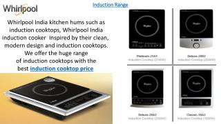Whirlpool India Home Appliances Induction Cooktops, Washing Machine