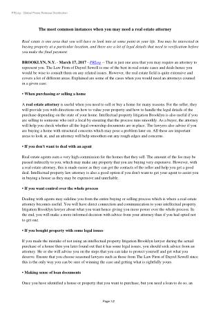 The most common instances when you may need a real estate attorney