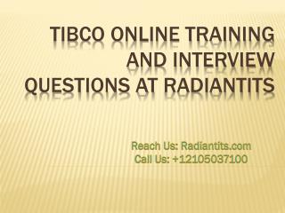 Tibco online training