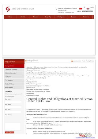 Divorce lawyer in China - Southchinalawyer.com