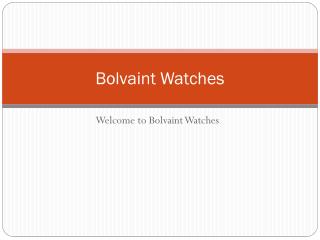 Bolvaint Watches
