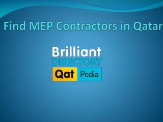 Find MEP Contractors in Qatar