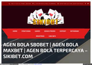 Agen Bola Maxbet | Agen Bola Terpercaya