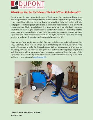Organic Solutions for the Safest Cleaning of Your Carpet