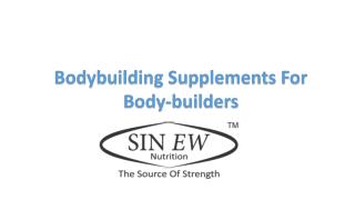 Bodybuilding supplements for Gym Lover