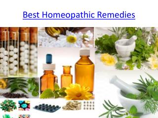 Best Homeopathic Remedies