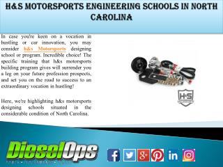 H&s Motorsports Engineering Schools in North Carolina