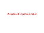 Distributed Synchronization