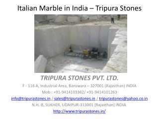 Italian marble in India