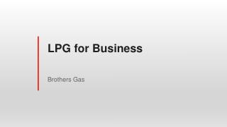 LPG for business