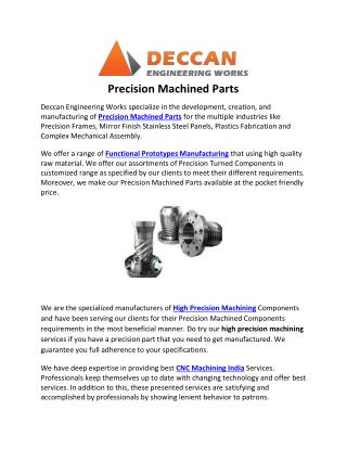 Precision Machined Parts