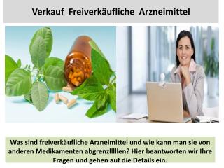 Verkauf Freiverkäufliche arzneimittel