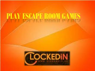 Play Mystery Escape Room Games