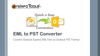 Convert EML to Outlook PST