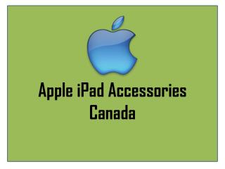 Apple iPad Accessories Canada