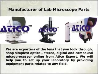 Laboratory Collection of Microscope Parts