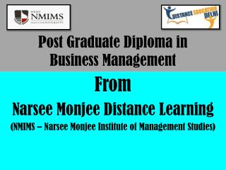 (NMIMS) Narsee monjee distance learning Post graduate diploma in business management