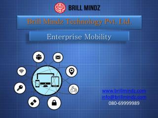 Enterprise Mobility Techniques in Brill Mindz Technology