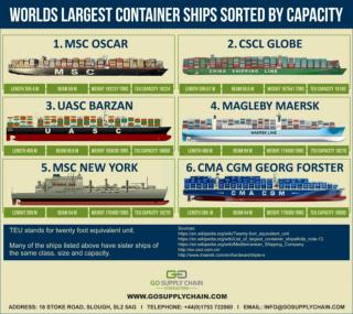 Largest Container Ships in The World