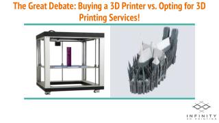 The Great Debate: Buying a 3D Printer vs Opting for 3D Printing Services!