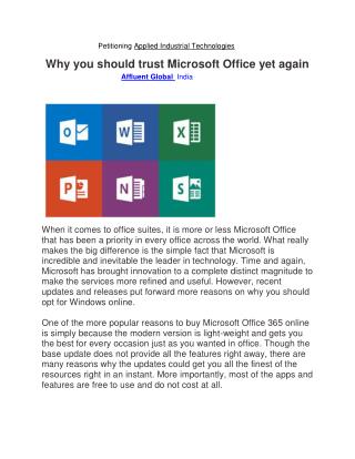 Why you should trust Microsoft Office yet again