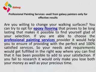 Galaxy painter at your service with professionalism