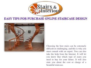 Easy tips for purchase online staircase design