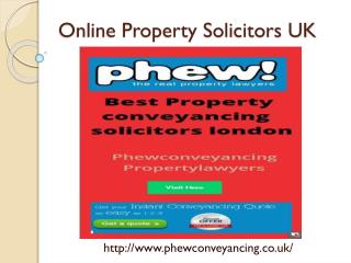 Online property solicitors UK