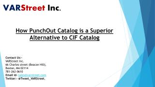 How PunchOut Catalog is a Superior Alternative to CIF Catalog