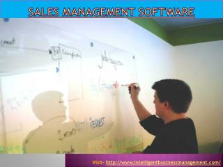 Sales management software