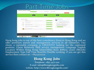 Part Time Jobs