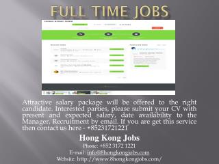 Full Time Jobs