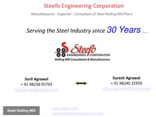 Rolling Mill Exporters, Rolling Mill Manufacturer - Steefo