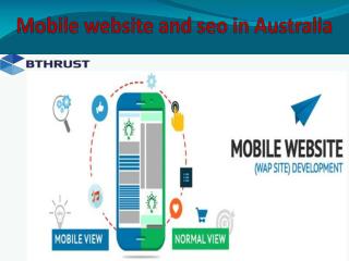 Mobile website and seo in Australia