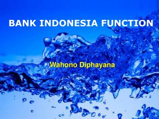 Function of Bank Indonesia