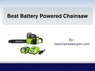 Best Battery Powered Chainsaw