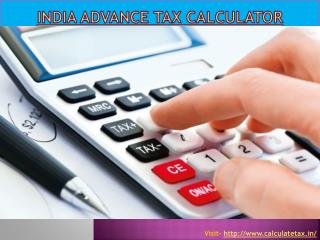 India advance tax calculator