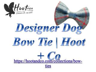 Designer Dog Bow Tie | Hoot Co