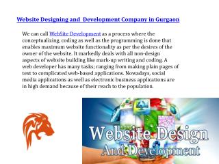 Website Designing and Development Company in Gurgaon