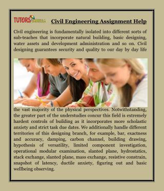 Civil Engineering Assignment Help